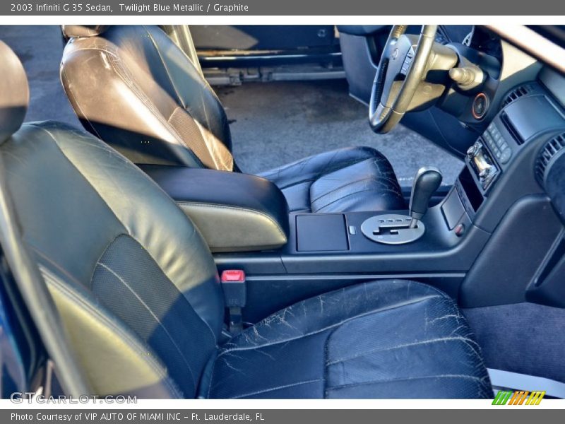 Twilight Blue Metallic / Graphite 2003 Infiniti G 35 Sedan