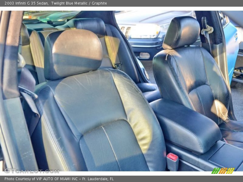 Twilight Blue Metallic / Graphite 2003 Infiniti G 35 Sedan