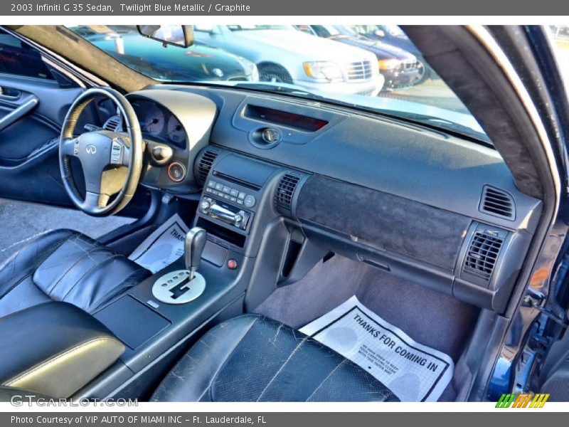 Twilight Blue Metallic / Graphite 2003 Infiniti G 35 Sedan