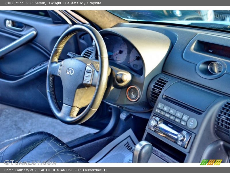 Twilight Blue Metallic / Graphite 2003 Infiniti G 35 Sedan
