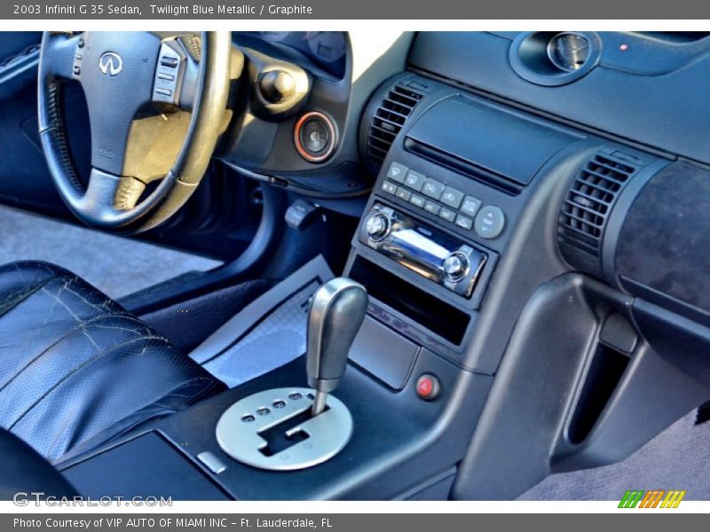 Twilight Blue Metallic / Graphite 2003 Infiniti G 35 Sedan