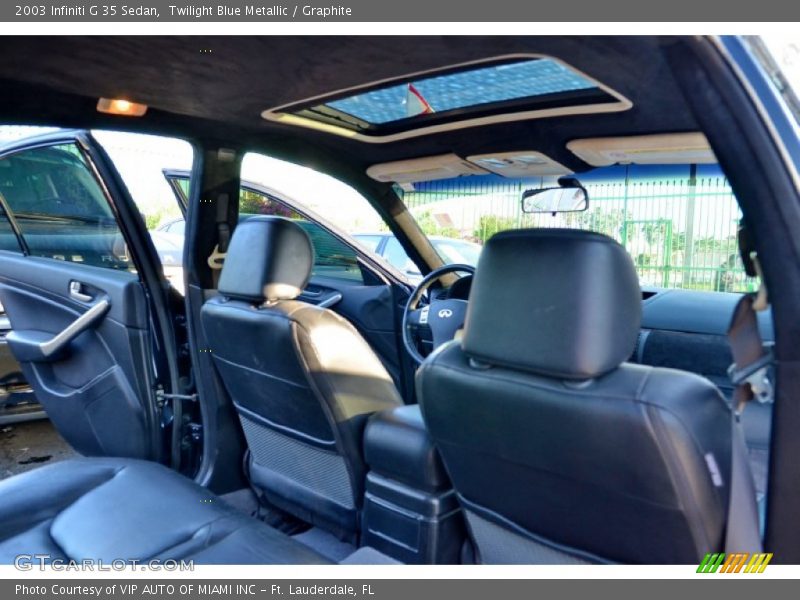 Twilight Blue Metallic / Graphite 2003 Infiniti G 35 Sedan