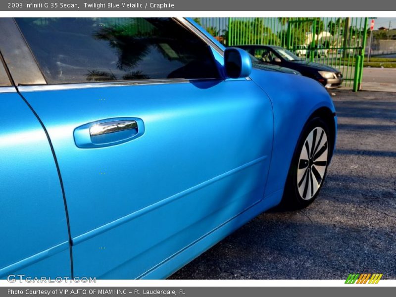 Twilight Blue Metallic / Graphite 2003 Infiniti G 35 Sedan