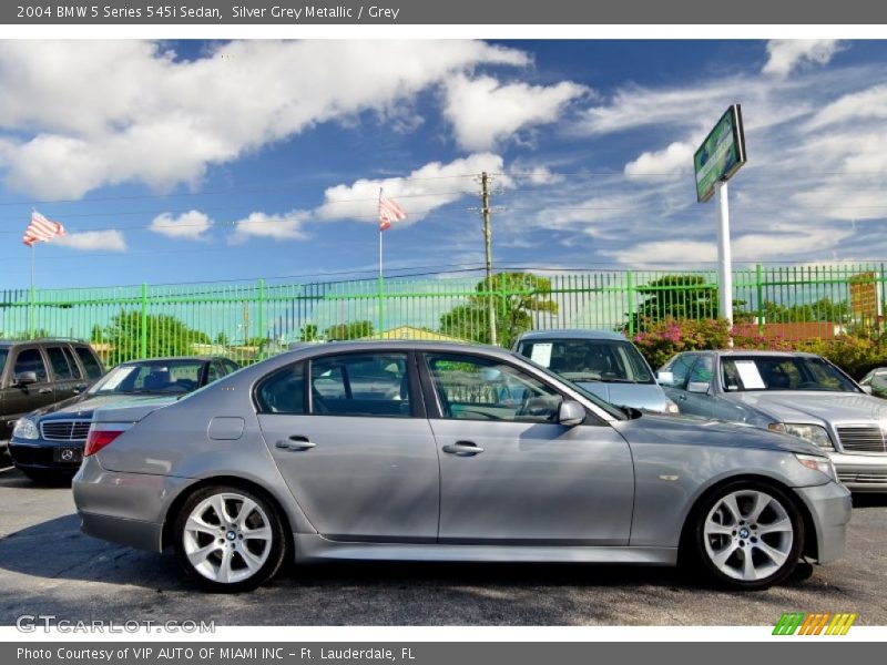 Silver Grey Metallic / Grey 2004 BMW 5 Series 545i Sedan