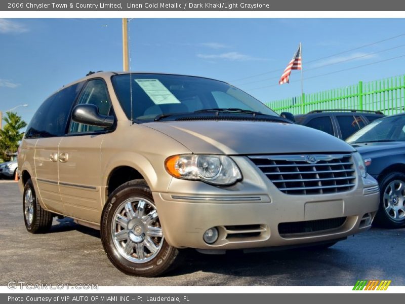 Linen Gold Metallic / Dark Khaki/Light Graystone 2006 Chrysler Town & Country Limited
