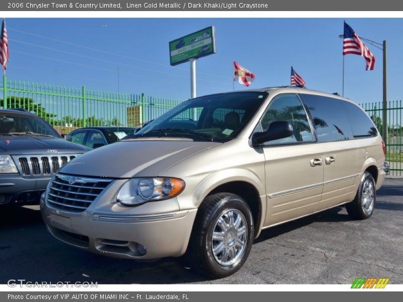 Linen Gold Metallic / Dark Khaki/Light Graystone 2006 Chrysler Town & Country Limited