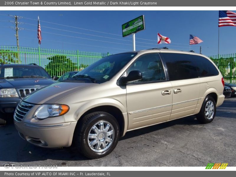 Linen Gold Metallic / Dark Khaki/Light Graystone 2006 Chrysler Town & Country Limited