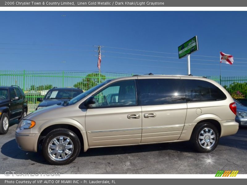 Linen Gold Metallic / Dark Khaki/Light Graystone 2006 Chrysler Town & Country Limited