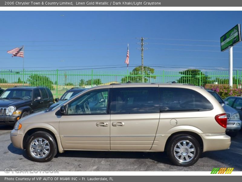 Linen Gold Metallic / Dark Khaki/Light Graystone 2006 Chrysler Town & Country Limited