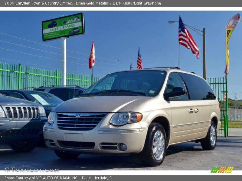 Linen Gold Metallic / Dark Khaki/Light Graystone 2006 Chrysler Town & Country Limited