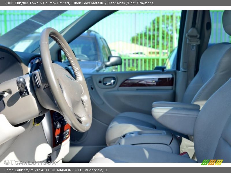 Linen Gold Metallic / Dark Khaki/Light Graystone 2006 Chrysler Town & Country Limited