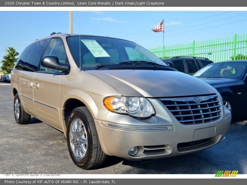Linen Gold Metallic / Dark Khaki/Light Graystone 2006 Chrysler Town & Country Limited