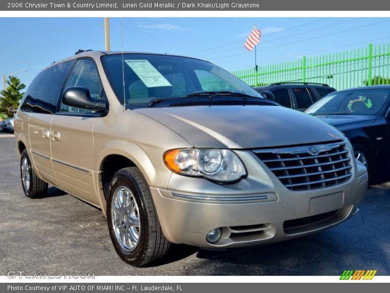 Linen Gold Metallic / Dark Khaki/Light Graystone 2006 Chrysler Town & Country Limited
