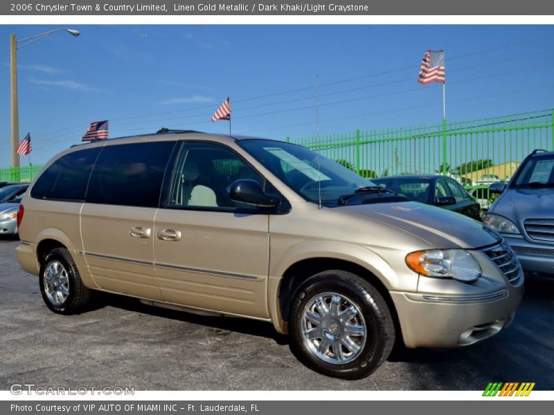 Linen Gold Metallic / Dark Khaki/Light Graystone 2006 Chrysler Town & Country Limited