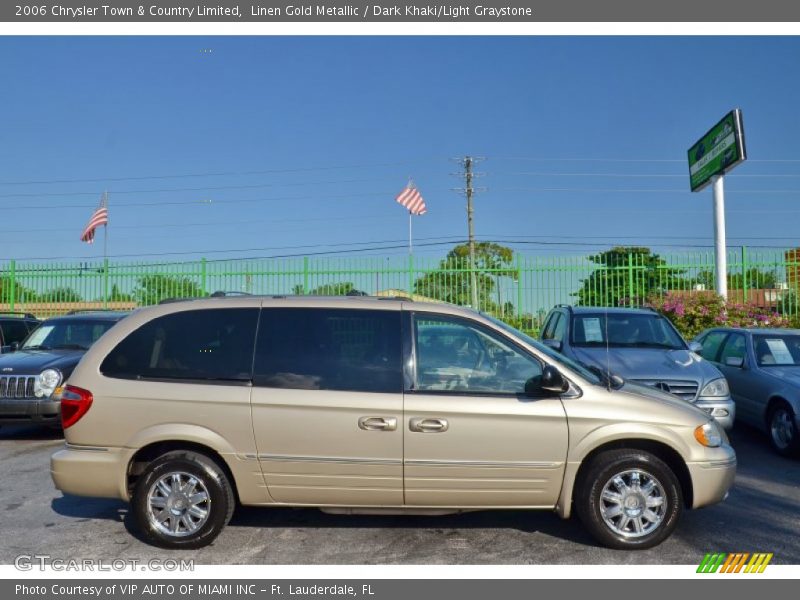 Linen Gold Metallic / Dark Khaki/Light Graystone 2006 Chrysler Town & Country Limited
