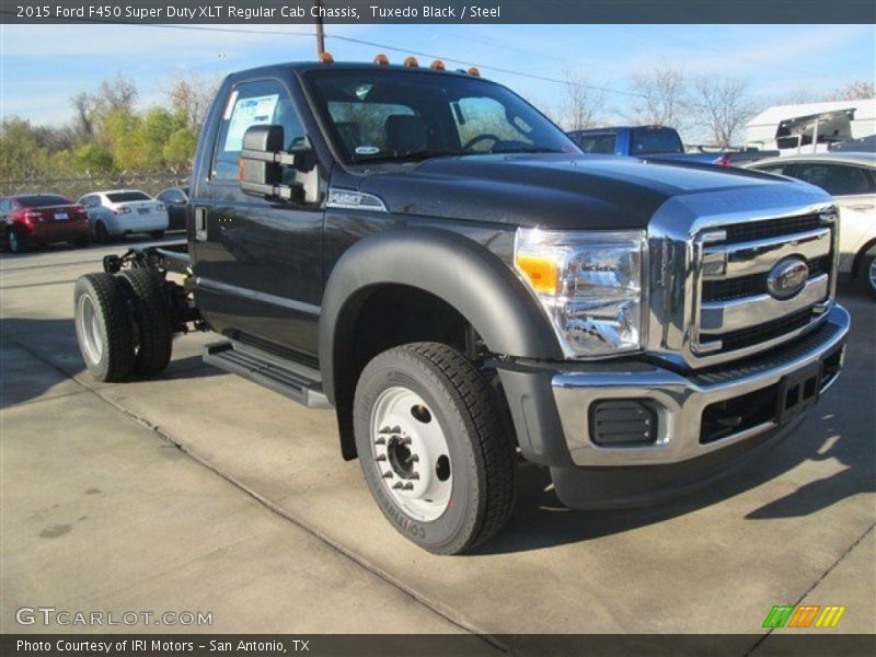 Tuxedo Black / Steel 2015 Ford F450 Super Duty XLT Regular Cab Chassis