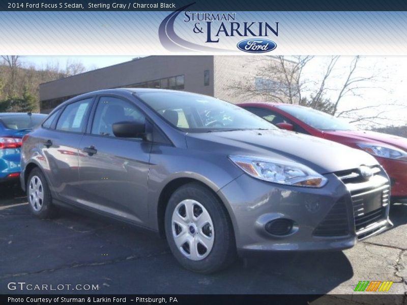 Sterling Gray / Charcoal Black 2014 Ford Focus S Sedan