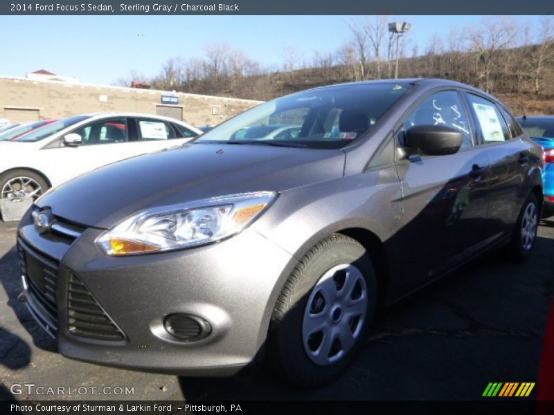 Sterling Gray / Charcoal Black 2014 Ford Focus S Sedan