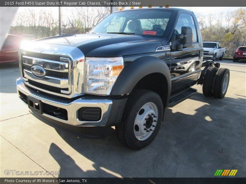 Tuxedo Black / Steel 2015 Ford F450 Super Duty XLT Regular Cab Chassis