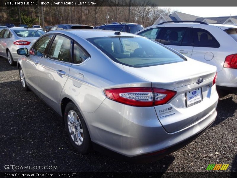 Ingot Silver Metallic / Earth Gray 2015 Ford Fusion S