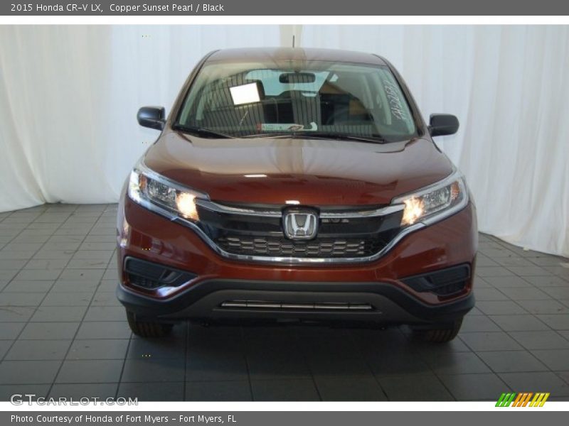 Copper Sunset Pearl / Black 2015 Honda CR-V LX
