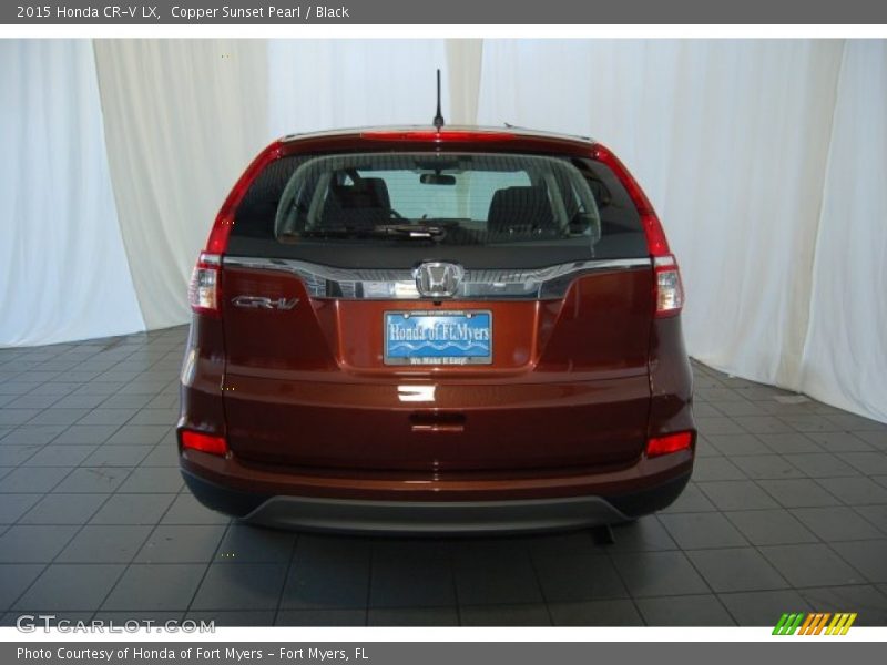 Copper Sunset Pearl / Black 2015 Honda CR-V LX