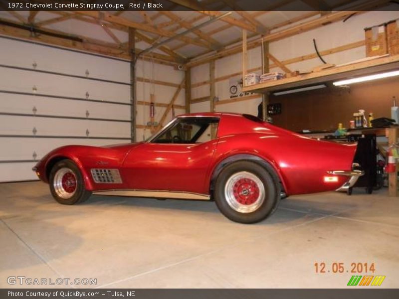 Red / Black 1972 Chevrolet Corvette Stingray Coupe