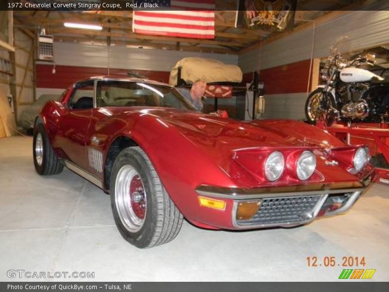 Red / Black 1972 Chevrolet Corvette Stingray Coupe