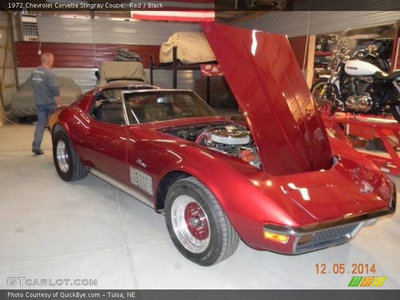 Red / Black 1972 Chevrolet Corvette Stingray Coupe