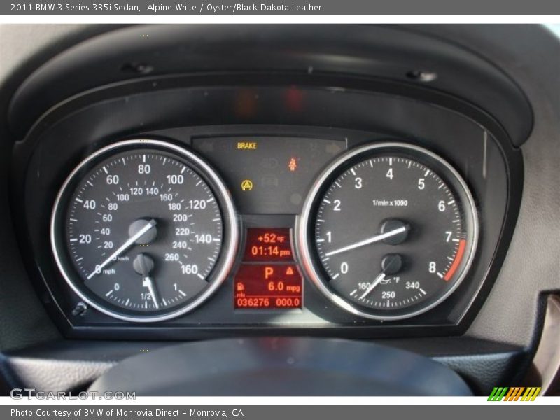 Alpine White / Oyster/Black Dakota Leather 2011 BMW 3 Series 335i Sedan