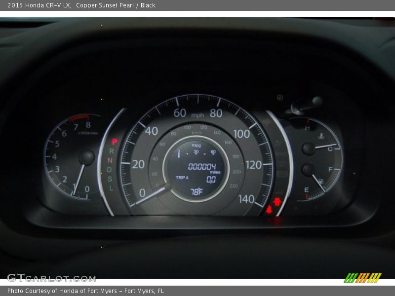 Copper Sunset Pearl / Black 2015 Honda CR-V LX
