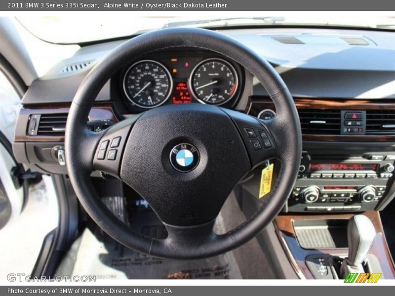 Alpine White / Oyster/Black Dakota Leather 2011 BMW 3 Series 335i Sedan