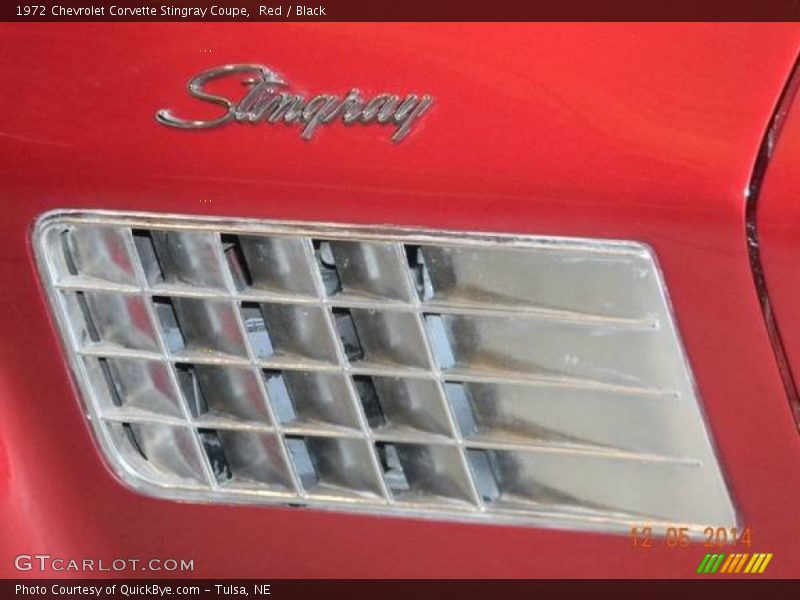 Red / Black 1972 Chevrolet Corvette Stingray Coupe