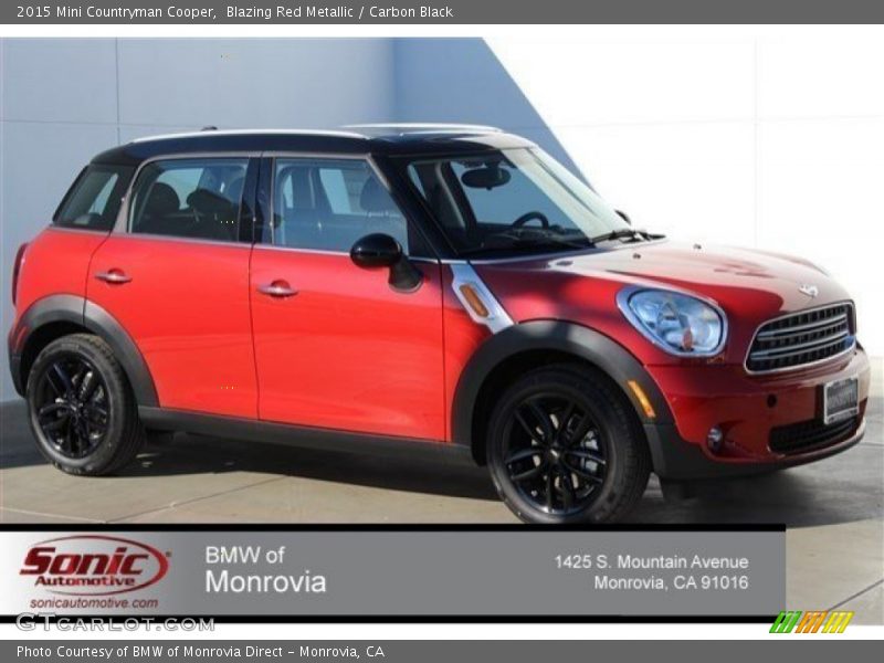 Blazing Red Metallic / Carbon Black 2015 Mini Countryman Cooper
