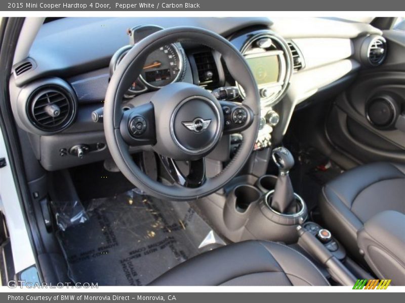 Pepper White / Carbon Black 2015 Mini Cooper Hardtop 4 Door