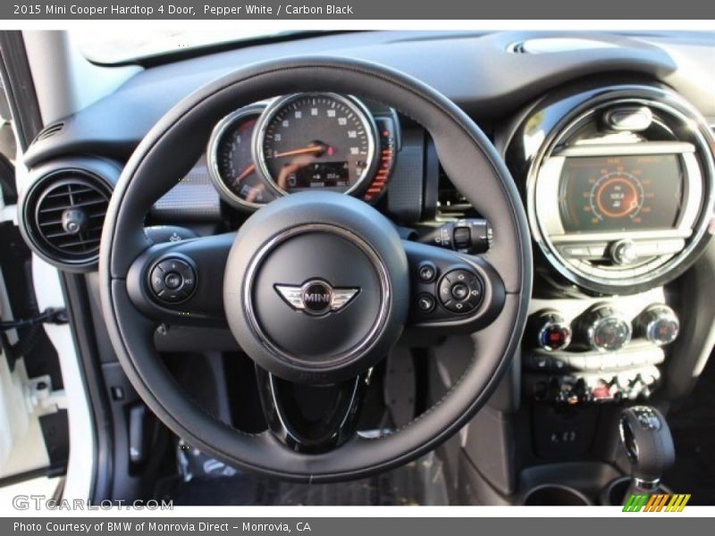 Pepper White / Carbon Black 2015 Mini Cooper Hardtop 4 Door