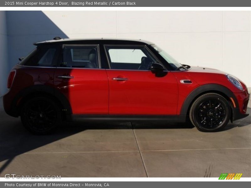 Blazing Red Metallic / Carbon Black 2015 Mini Cooper Hardtop 4 Door