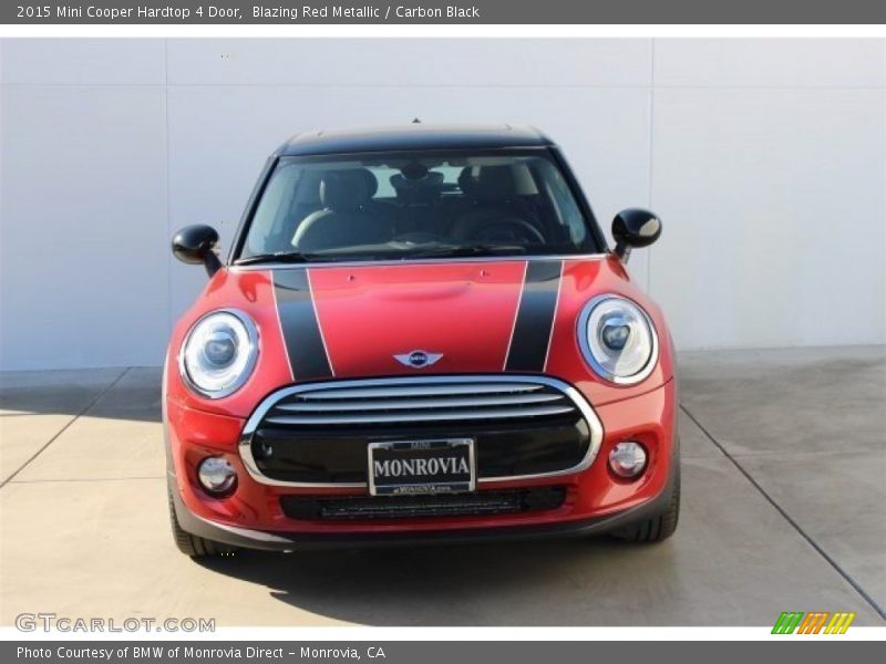Blazing Red Metallic / Carbon Black 2015 Mini Cooper Hardtop 4 Door