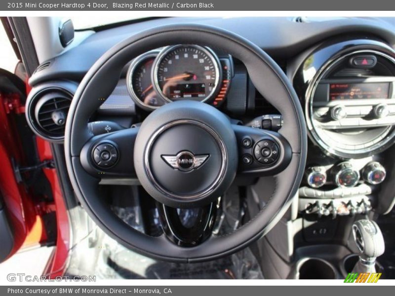 Blazing Red Metallic / Carbon Black 2015 Mini Cooper Hardtop 4 Door
