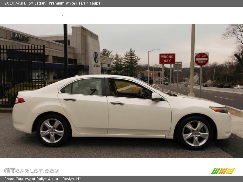 Premium White Pearl / Taupe 2010 Acura TSX Sedan