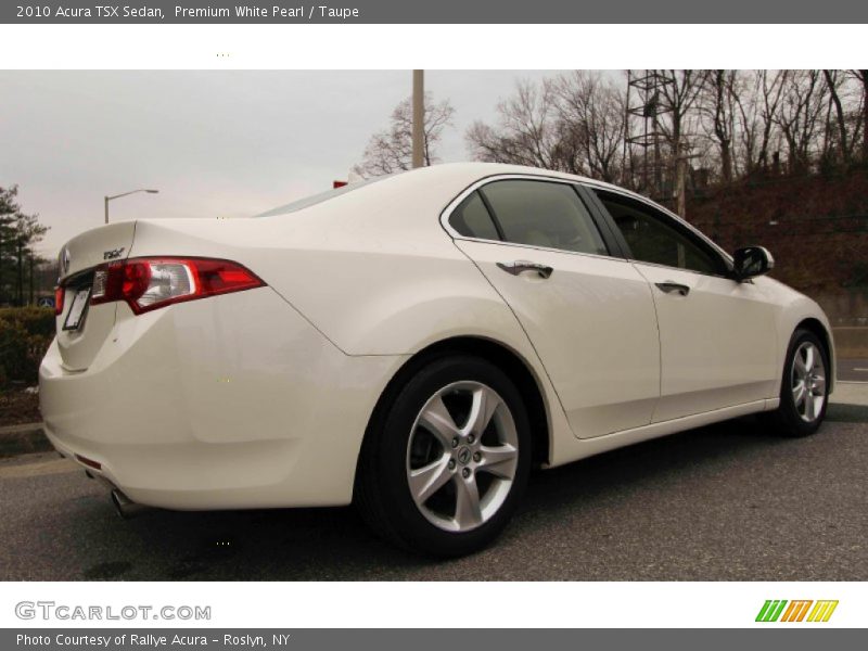 Premium White Pearl / Taupe 2010 Acura TSX Sedan