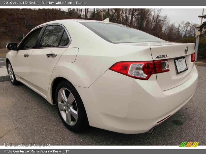 Premium White Pearl / Taupe 2010 Acura TSX Sedan