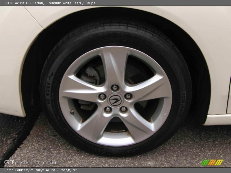 Premium White Pearl / Taupe 2010 Acura TSX Sedan