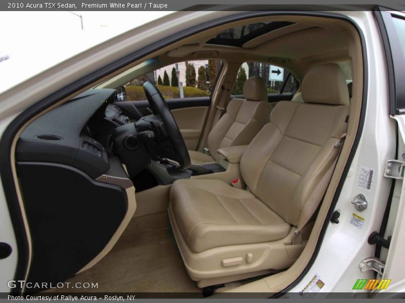 Premium White Pearl / Taupe 2010 Acura TSX Sedan