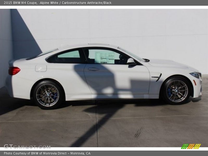 Alpine White / Carbonstructure Anthracite/Black 2015 BMW M4 Coupe