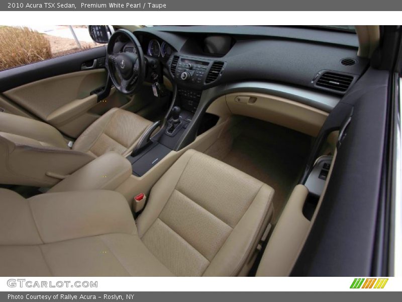 Premium White Pearl / Taupe 2010 Acura TSX Sedan