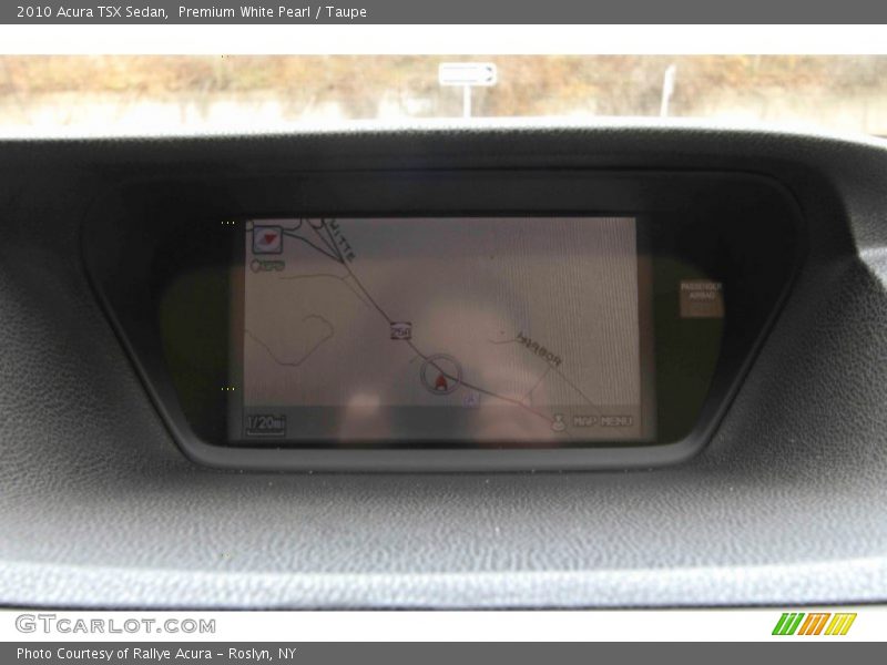 Premium White Pearl / Taupe 2010 Acura TSX Sedan