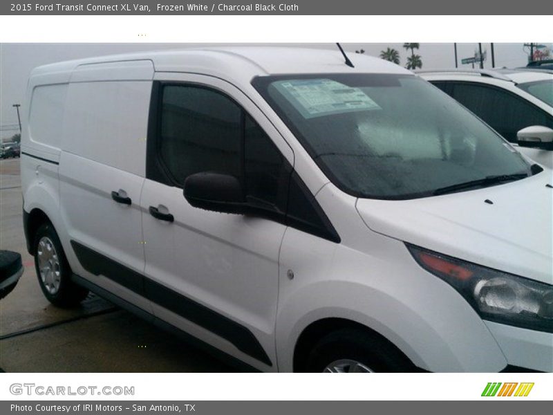 Frozen White / Charcoal Black Cloth 2015 Ford Transit Connect XL Van