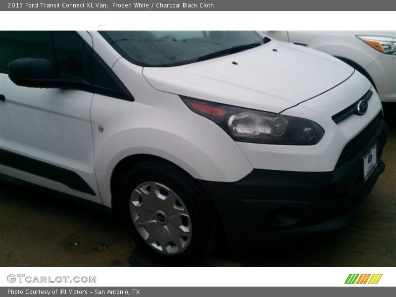 Frozen White / Charcoal Black Cloth 2015 Ford Transit Connect XL Van