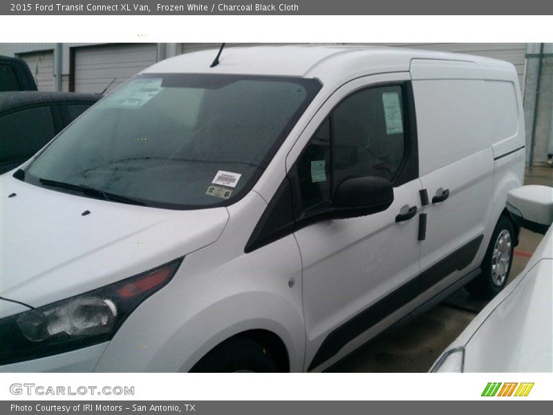 Frozen White / Charcoal Black Cloth 2015 Ford Transit Connect XL Van